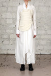 marc le bihanless strap jacket 2643 off White rice white